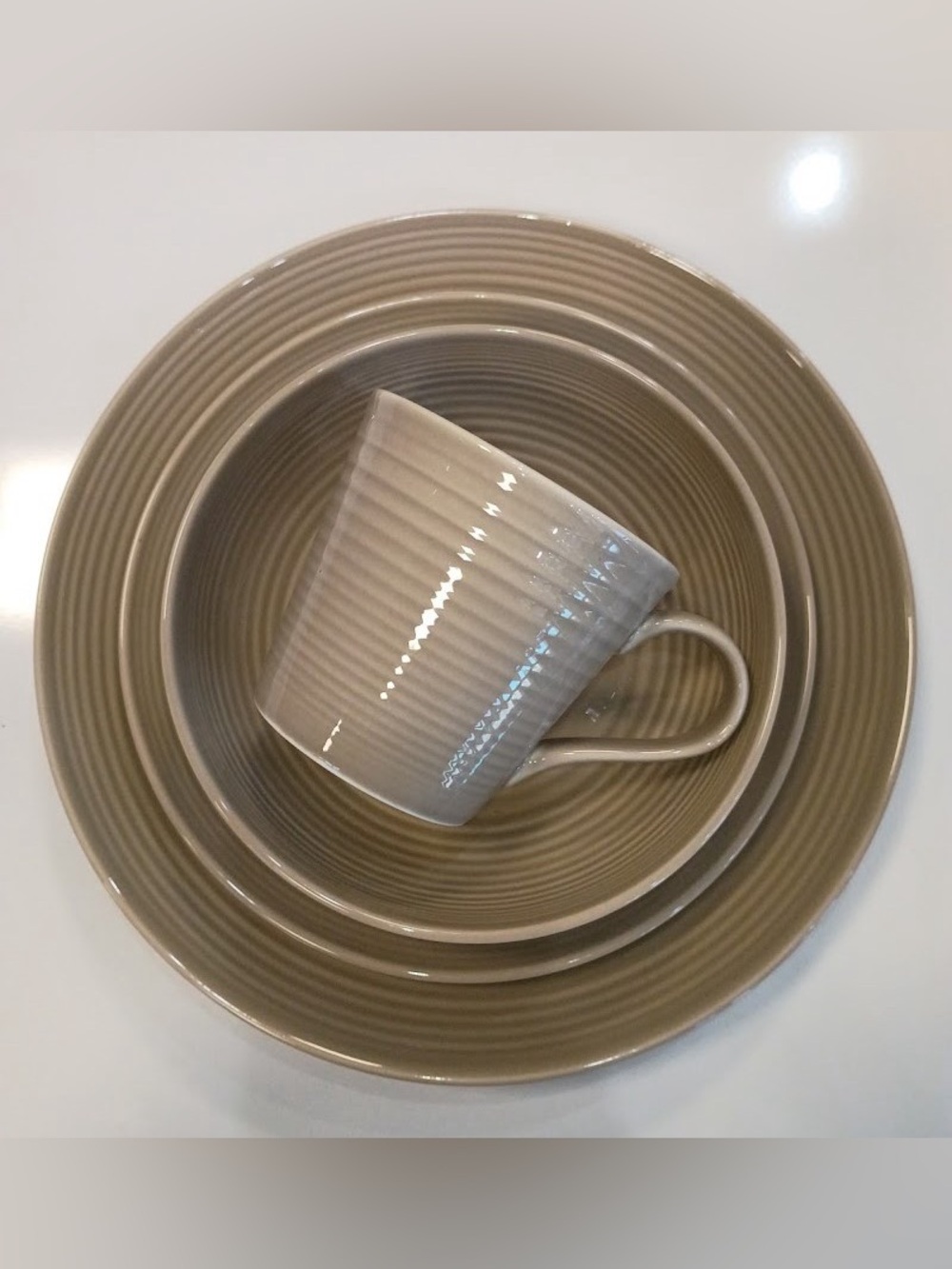 Royal Doulton Gordon Ramsay Maze 16-Piece Set in Taupe, NWT